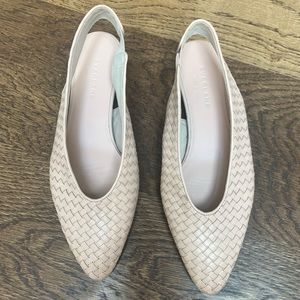 Everlane the V Slingback woven sandal